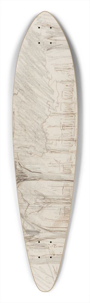 Georges Hugo - Le parc 39.3 inch art pintail longboard deck