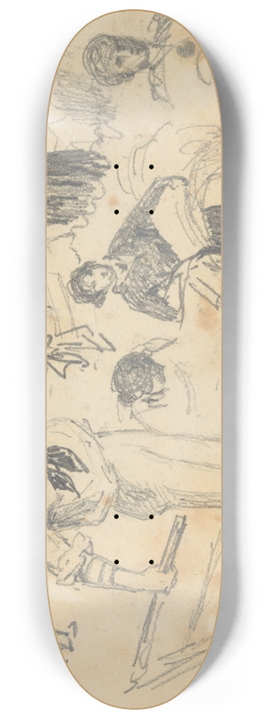 John Singer Sargent - Sailors and Reapers 8.25 inch art skate deck