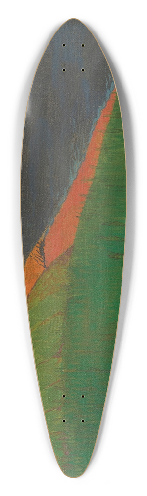 Georges Lacombe - Cte bretonne (Champ vert) 39.3 inch art pintail longboard deck