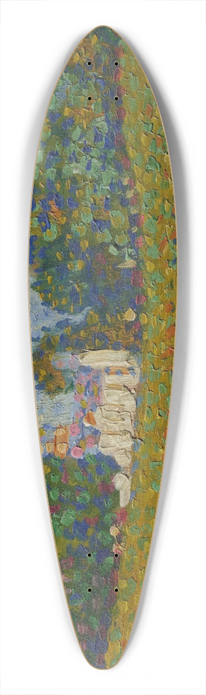 Georges Lemmen - Dadizele 39.3 inch art pintail longboard deck