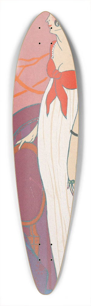 Georges Lepape - LEntracte 39.3 inch art pintail longboard deck