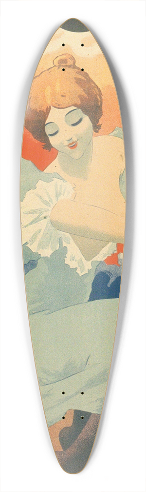 Georges Meunier - Papier  Cigarettes Job 39.3 inch art pintail longboard deck