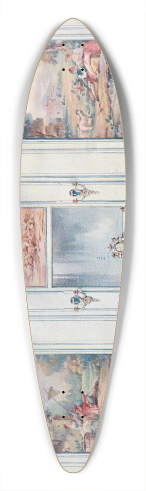 Georges Rmon - Face de chemine. 39.3 inch art pintail longboard deck