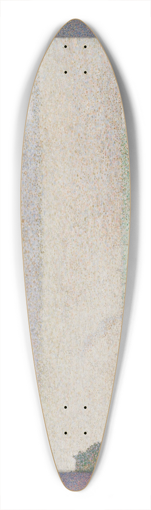 Georges Seurat - Evening, Honfleur 39.3 inch art pintail longboard deck