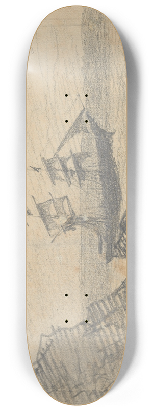 John Singer Sargent - St. Malo 8.25 inch art skate deck