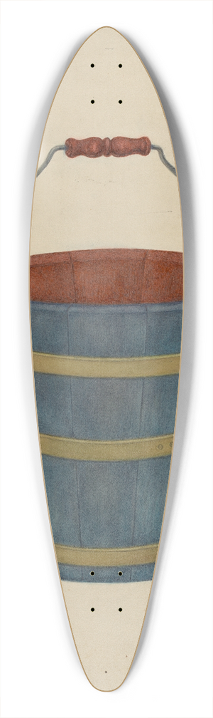 George V. Vezolles - Shaker Bucket 39.3 inch art pintail longboard deck