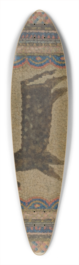 George V. Vezolles - Shaker Rug 39.3 inch art pintail longboard deck