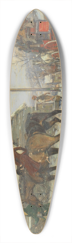 George Wright - Going away 39.3 inch art pintail longboard deck