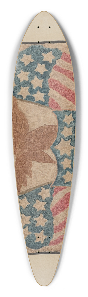 Georgine E. Mason - Hooked Rug 39.3 inch art pintail longboard deck