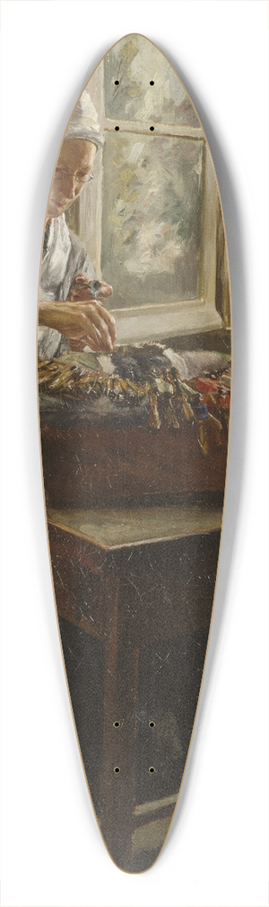 Georg Pauli - The Lace-Maker 39.3 inch art pintail longboard deck