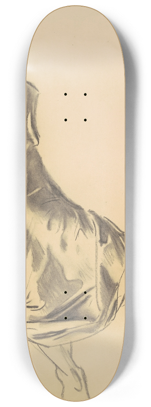 John Singer Sargent - Study of a Draped Figure 8.25 inch art skate deck