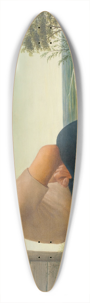 Georg Schrimpf - Ausschauende 39.3 inch art pintail longboard deck