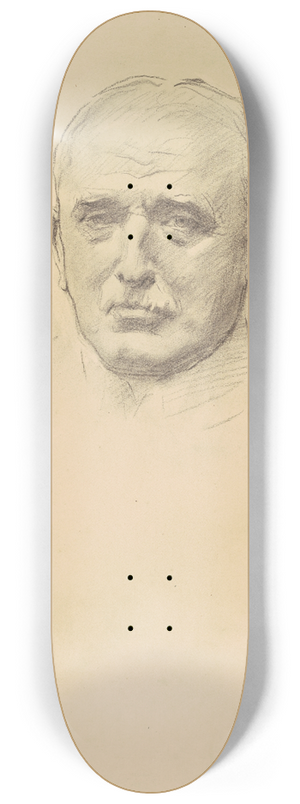 John Singer Sargent - Study of Field Marshal John French for General Officers of World War I 8.25 inch art skate deck