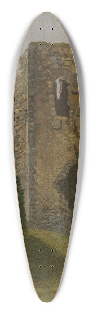 Georg Wilhelm Issel - Turmruine 39.3 inch art pintail longboard deck