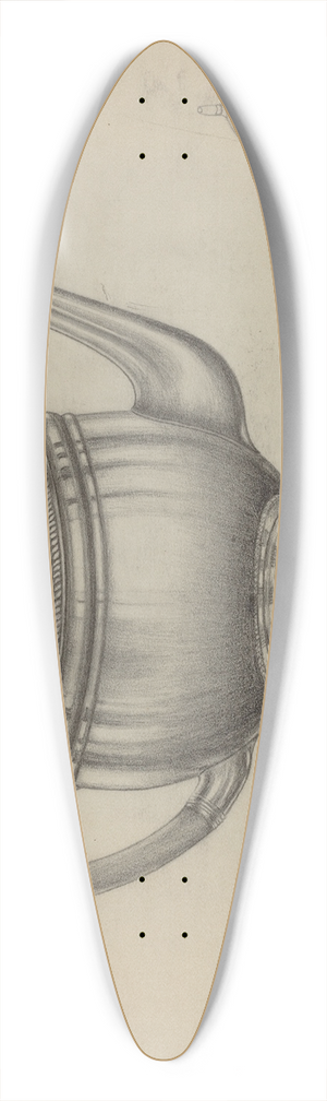 Gerald Bernhardt - Silver Teapot 39.3 inch art pintail longboard deck