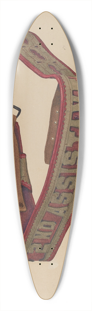 Gerald Scalise - Firemans Belt 39.3 inch art pintail longboard deck