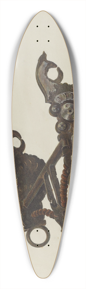 Gerald Transpota - Bit 39.3 inch art pintail longboard deck