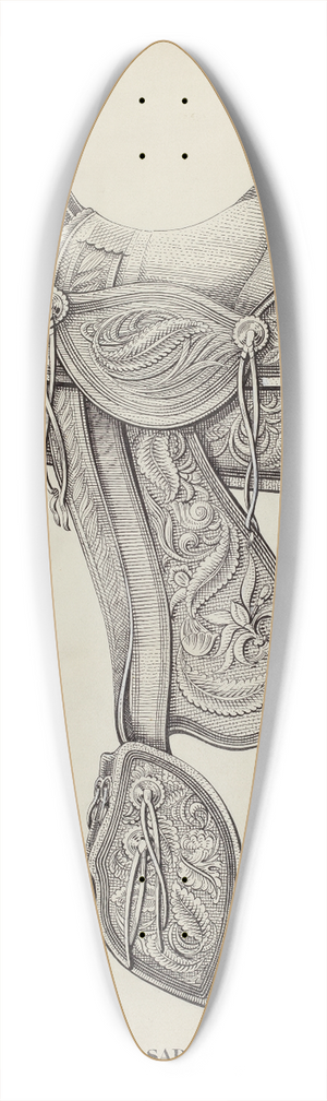 Gerald Transpota - Saddle 39.3 inch art pintail longboard deck