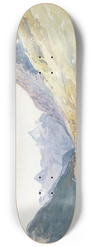 John Singer Sargent - Summit of Bernina Pass 8.25 inch art skate deck John Singer Sargent - Summit of Bernina Pass 8.25 inch art skate deck