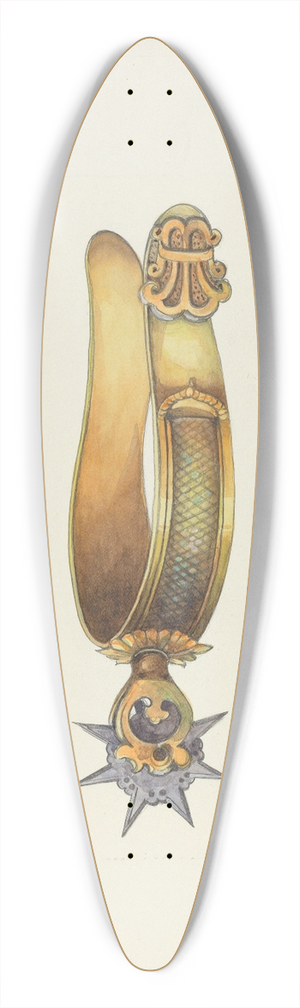 Gerald Transpota - Spur 39.3 inch art pintail longboard deck