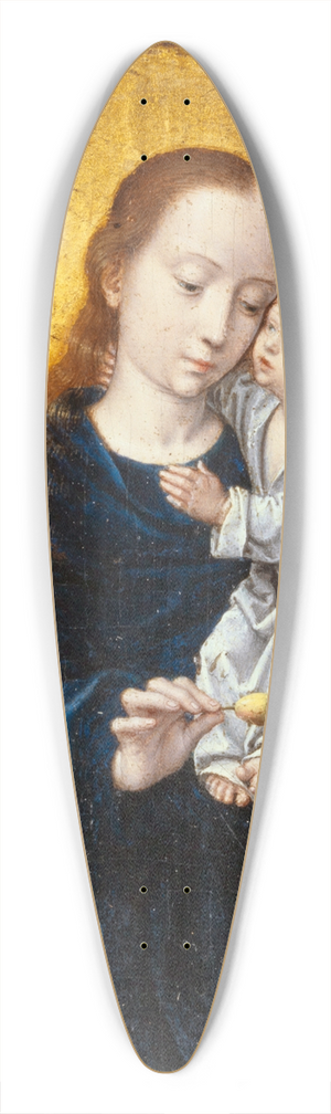 Gerard David - Virgin with Child between Angels playing Music 39.3 inch art pintail longboard deck