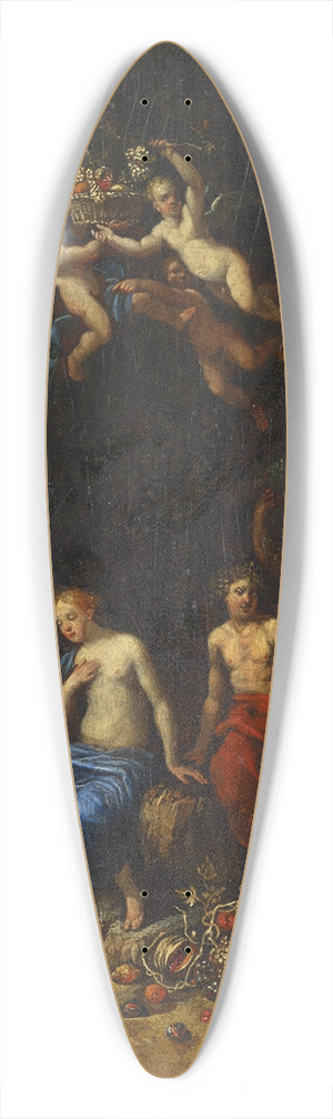 Gerard de Lairesse - Bacchus And Pomona 39.3 inch art pintail longboard deck