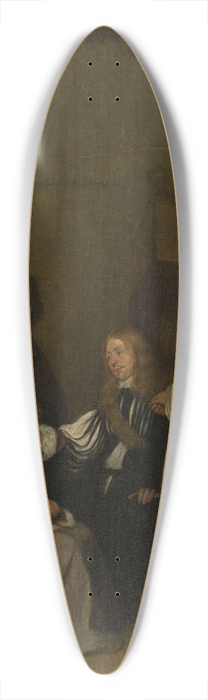 Gerard ter Borch - Conversation galante 39.3 inch art pintail longboard deck