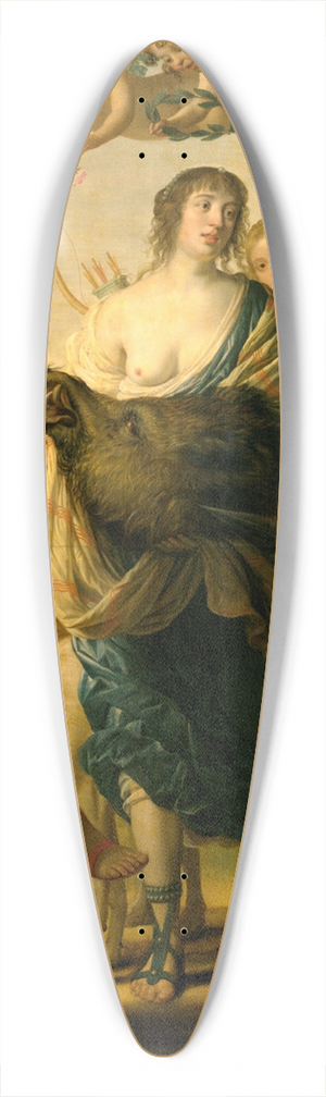 Gerard van Honthorst - Meleager and Atalante 39.3 inch art pintail longboard deck