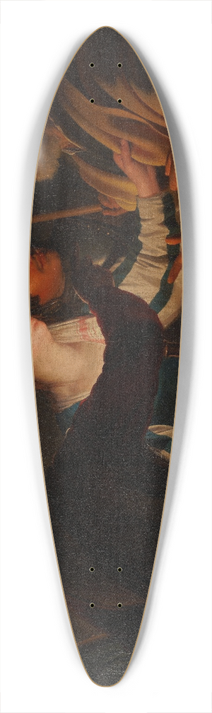 Gerard van Honthorst - The Denial of St. Peter 39.3 inch art pintail longboard deck