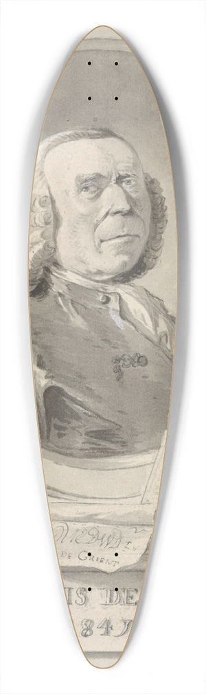 Gerard van Nijmegen - Portret van Cornelis de Grient 39.3 inch art pintail longboard deck