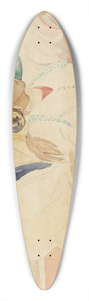 Gerda Wegener - Marokkansk par 39.3 inch art pintail longboard deck
