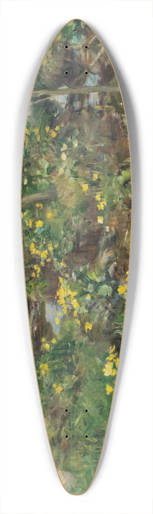 Gerhard Munthe - Norwegian Marigolds 39.3 inch art pintail longboard deck