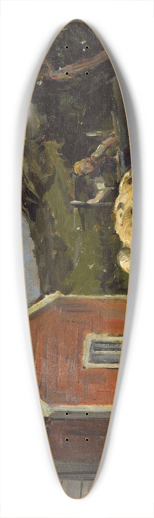 Gerhard Munthe - Pigs in Moonlight 39.3 inch art pintail longboard deck