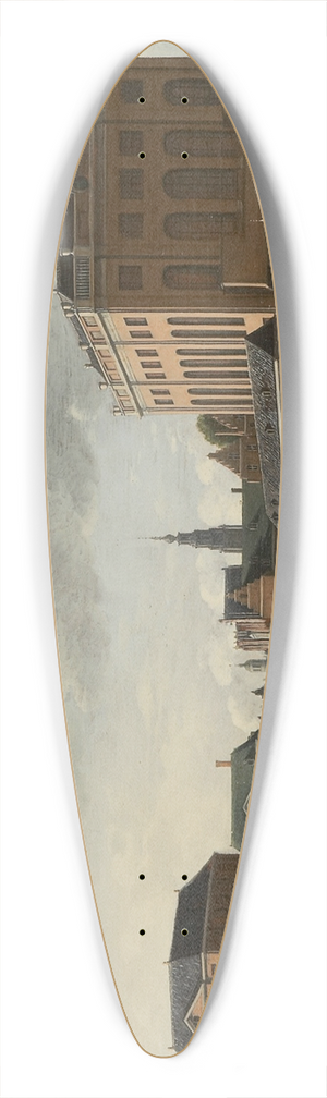Gerrit Adriaensz. Berckheyde - The two Synagogues in Amsterdam 39.3 inch art pintail longboard deck