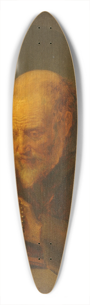 Gerrit Dou - A Hermit in Prayer 39.3 inch art pintail longboard deck