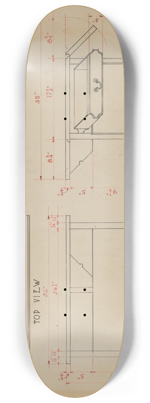 American 20th Century - Table 8.25 inch art skate deck