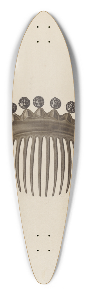 Gertrude Lemberg - Comb 39.3 inch art pintail longboard deck