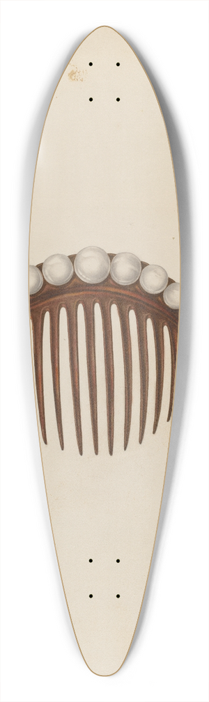 Gertrude Lemberg - Comb 39.3 inch art pintail longboard deck