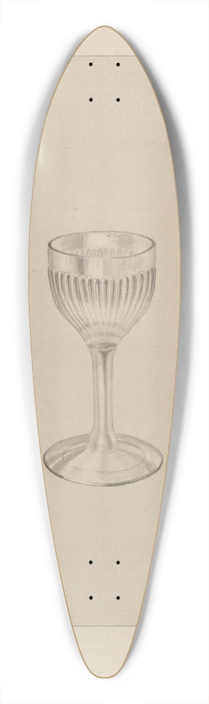Gertrude Lemberg - Wine Glass 39.3 inch art pintail longboard deck