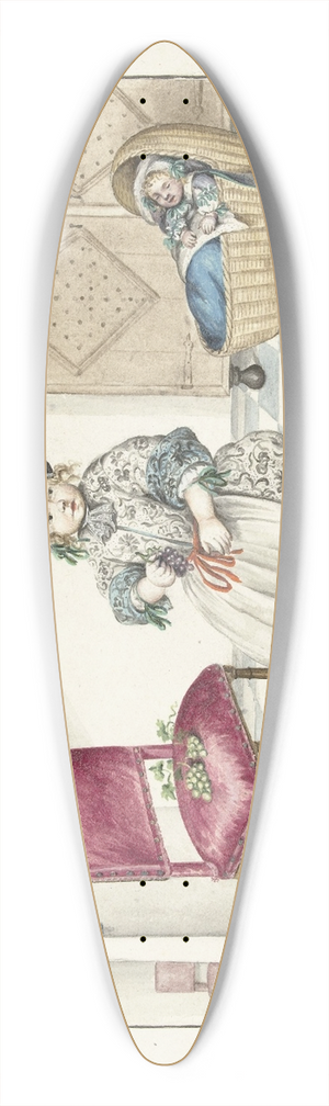 Gesina ter Borch - Gerrit en Cornelis Schellinger als kind 39.3 inch art pintail longboard deck