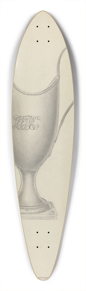 Giacinto Capelli - Silver Creamer 39.3 inch art pintail longboard deck