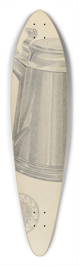 Giacinto Capelli - Silver Tankard 39.3 inch art pintail longboard deck