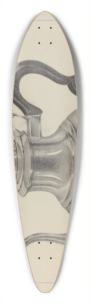 Giacinto Capelli - Silver Teapot 39.3 inch art pintail longboard deck