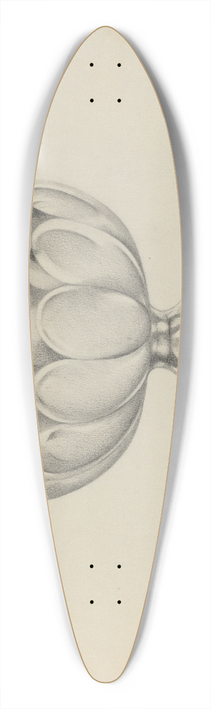 Giacinto Capelli - Silver Waste Bowl 39.3 inch art pintail longboard deck