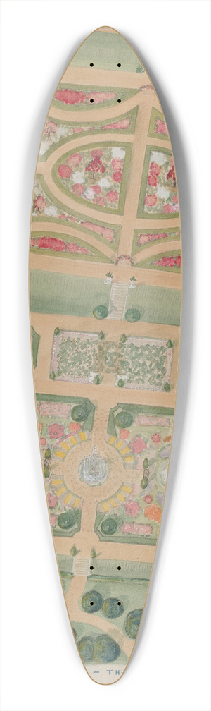Gilbert Sackerman - A. C. Richards Garden 39.3 inch art pintail longboard deck