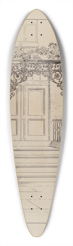 Gilbert Sackerman - Cast Iron Porch 39.3 inch art pintail longboard deck