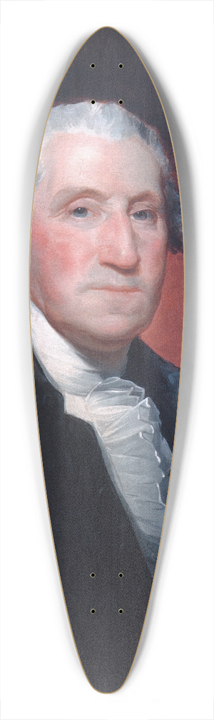 Gilbert Stuart - George Washington 39.3 inch art pintail longboard deck