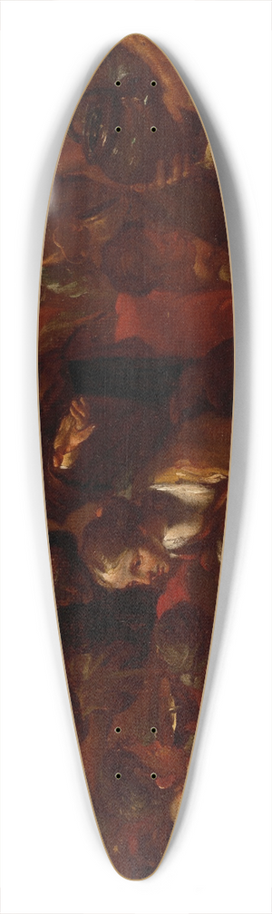 Gioacchino Assereto - Moses Striking the Rock 39.3 inch art pintail longboard deck