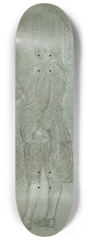 John Singleton Copley - Study for John Adams 8.25 inch art skate deck
