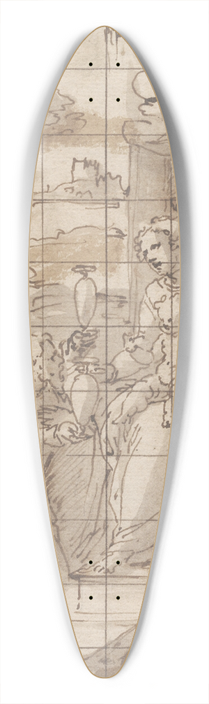 Giovanni Battista Castello - Kongernes tilbedelse 39.3 inch art pintail longboard deck